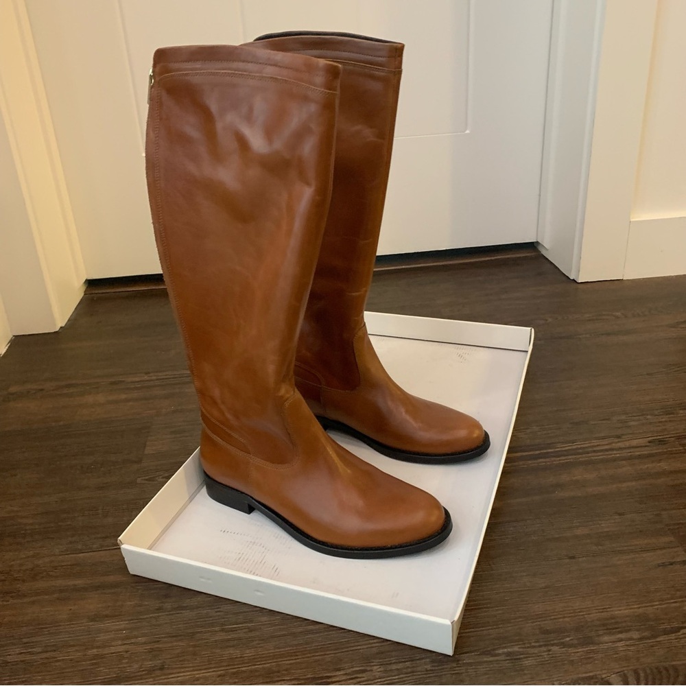 Jonak Paris Brown Leather Tall Boots